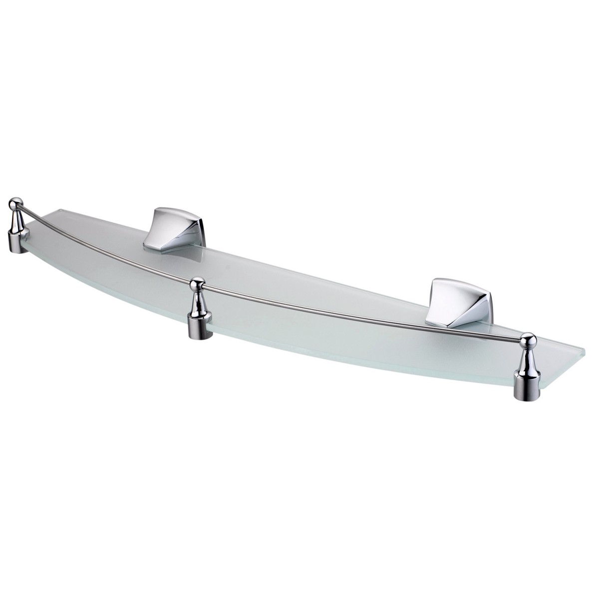 Полка стеклянная с бортиком WasserKraft Wern K-2544
