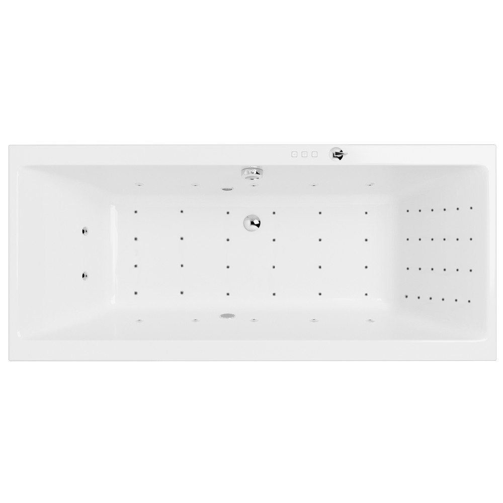 Ванна Excellent Pryzmat Slim WAEX.PRY16S.NANO.CR 160x75 "Nano" (хром)