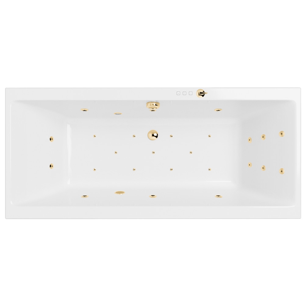 Ванна Excellent Pryzmat Slim WAEX.PRY16S.ULTRA.GL 160x75 "Ultra" (золото)
