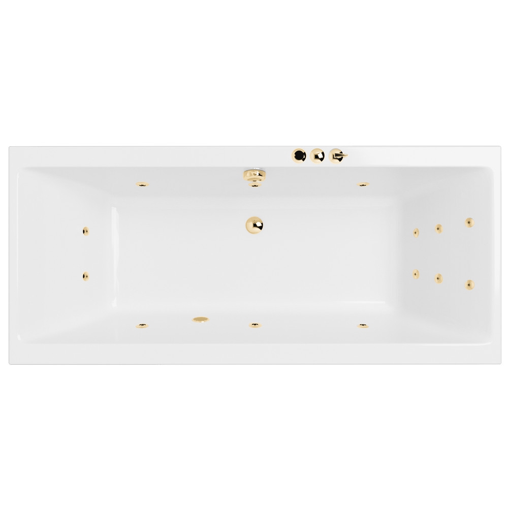 Ванна Excellent Pryzmat Slim WAEX.PRY18S.SMART.GL 180x80 "Smart" (золото)