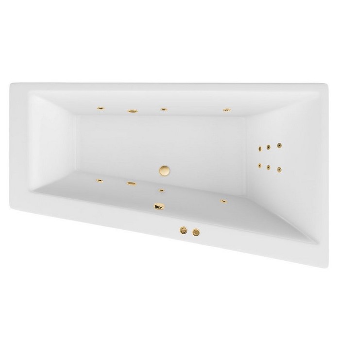 Ванна Excellent Sfera WAEX.SFP17.LINE.GL 170x100 (правая) "Line" (золото)