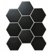 Керамическая мозаика Geometry Hexagon Big Black Matt 95x110