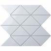 Керамическая мозаика Geometry Triangolo White Zip Glossy