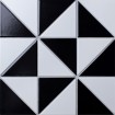 Керамическая мозаика Geometry Triangolo Chess Matt