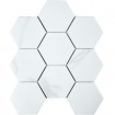 Керамическая мозаика Geometry Hexagon big Carrara Matt 95x110