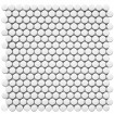 Керамическая мозаика Shapes Penny Round White Matt  31,5x30,9
