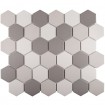 Противоскользящая мозаика Non-Slip Hexagon Grey Mix Antislip 51x59