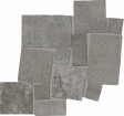 Керамогранит Emil Ceramica Fabrika Mosaico Blokko Dark GreySilktech 34x34
