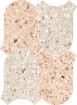 Chicco Mosaic Onda Rosa/Greige 27x36,5