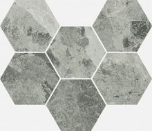 Шарм экстра флор Силвер 25x29 см мозаика гексагон