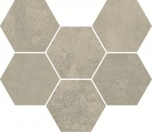 Terraviva Greige Mosaico Hexagon 25x29