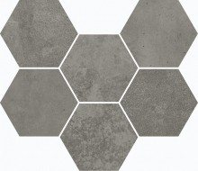 Terraviva Dark Mosaico Hexagon 25x29